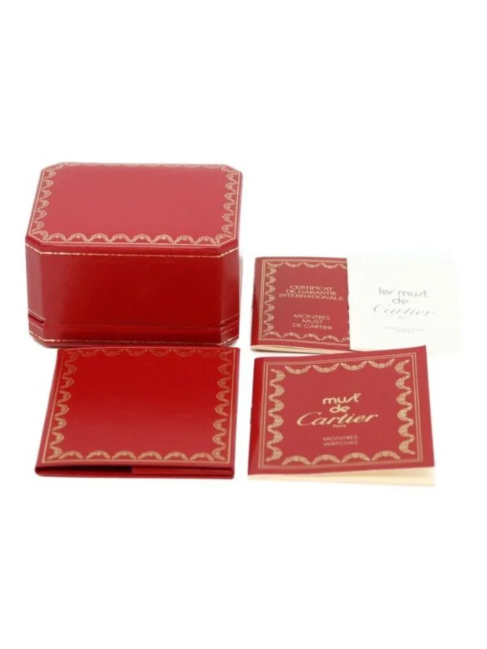 Cartier Must Colise Vermeil SM Ivory Roman Dial Quartz Leather
